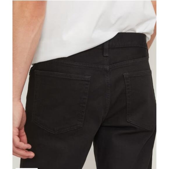 NWT Everlane Mens Slim 4-Way Stretch Organic Jean Black 32x30 - Picture 9 of 16
